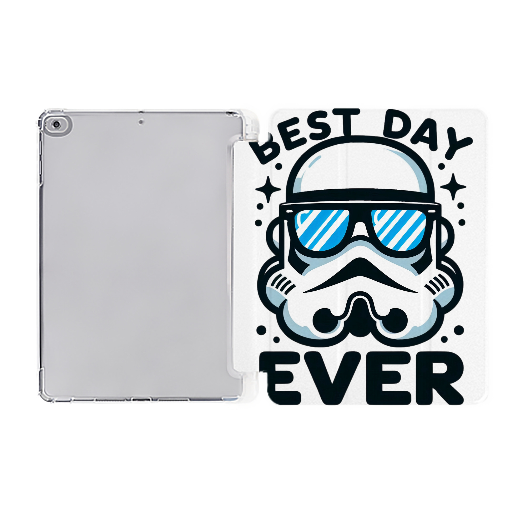 （画像用） スター・ウォーズ Star Wars IPad ケース ペン収納付き 三つ折りスタンド PUレザー×シリコン 対応機種9.5/10.5/10.9インチ